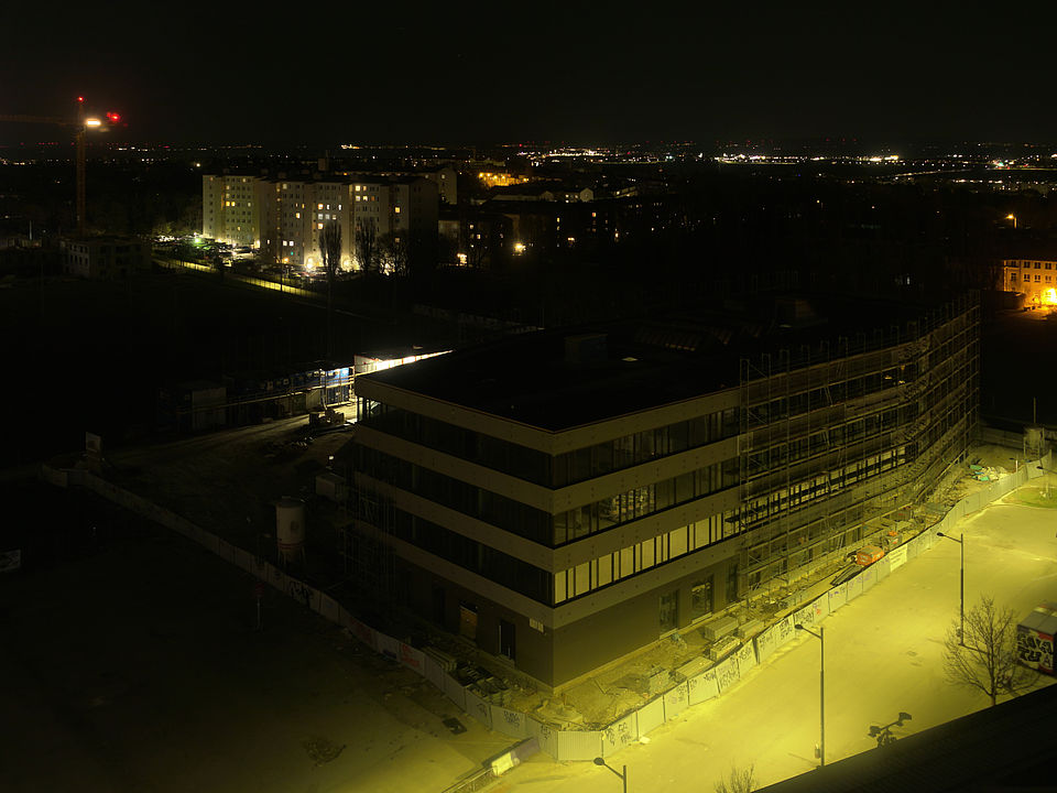 Livebild Baukamera 1 - Gesamtpanorama Baustelle Neubau 'BORGL Viola Park', Horrplatz 3, 1100 Wien (ca. 5 Minuteninterval)