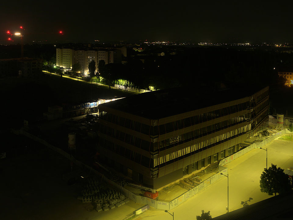 Livebild Baukamera 1 - Gesamtpanorama Baustelle Neubau 'BORGL Viola Park', Horrplatz 3, 1100 Wien (ca. 5 Minuteninterval)